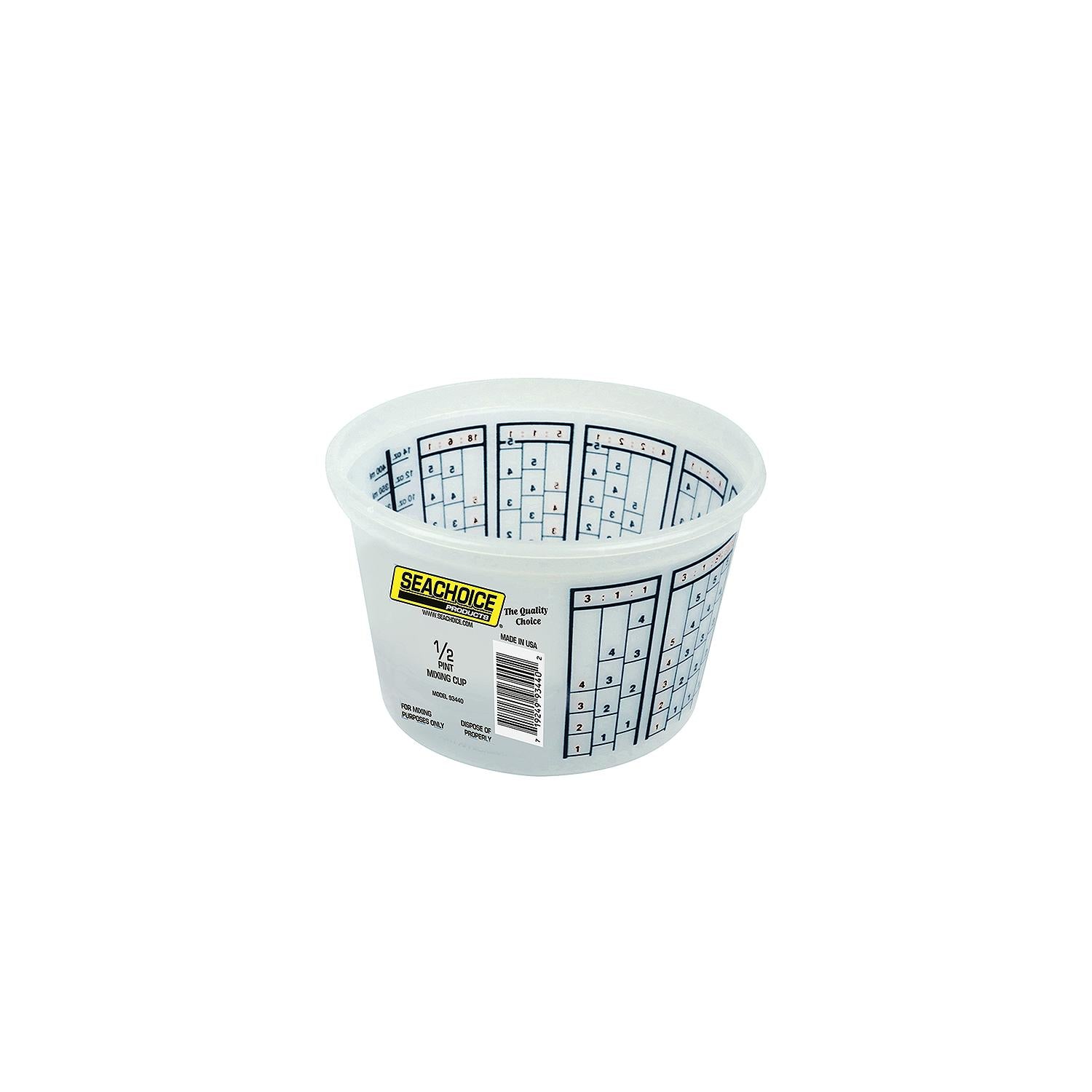 Paint Mix Container, 1/2 Pint