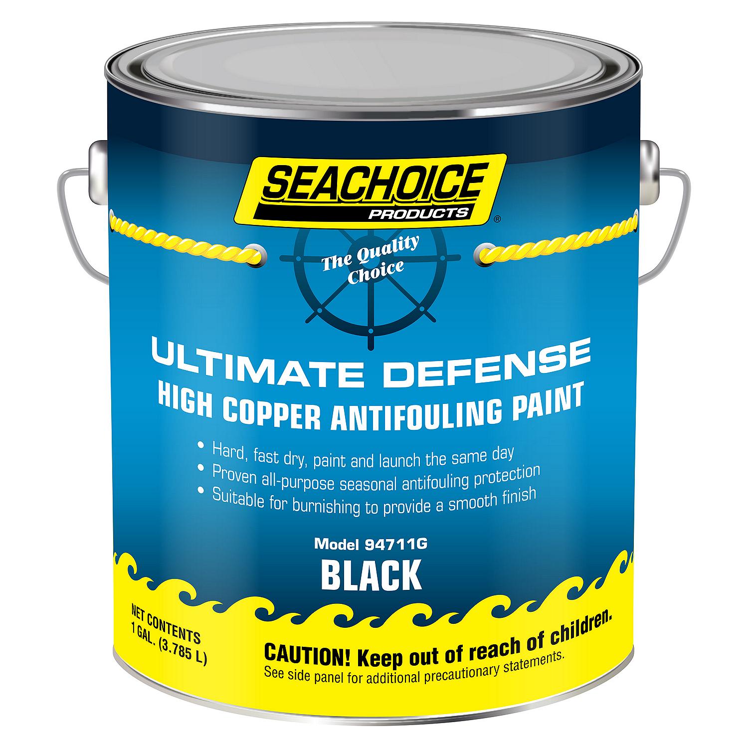 Ultimate Defense High-Copper Antifouling Paint, Black, Gallon