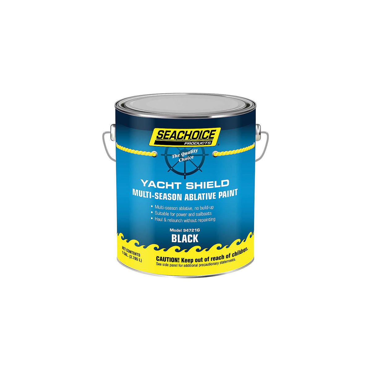 Yacht Shield Multi-Season Antifouling Paint, Blue, Gallon