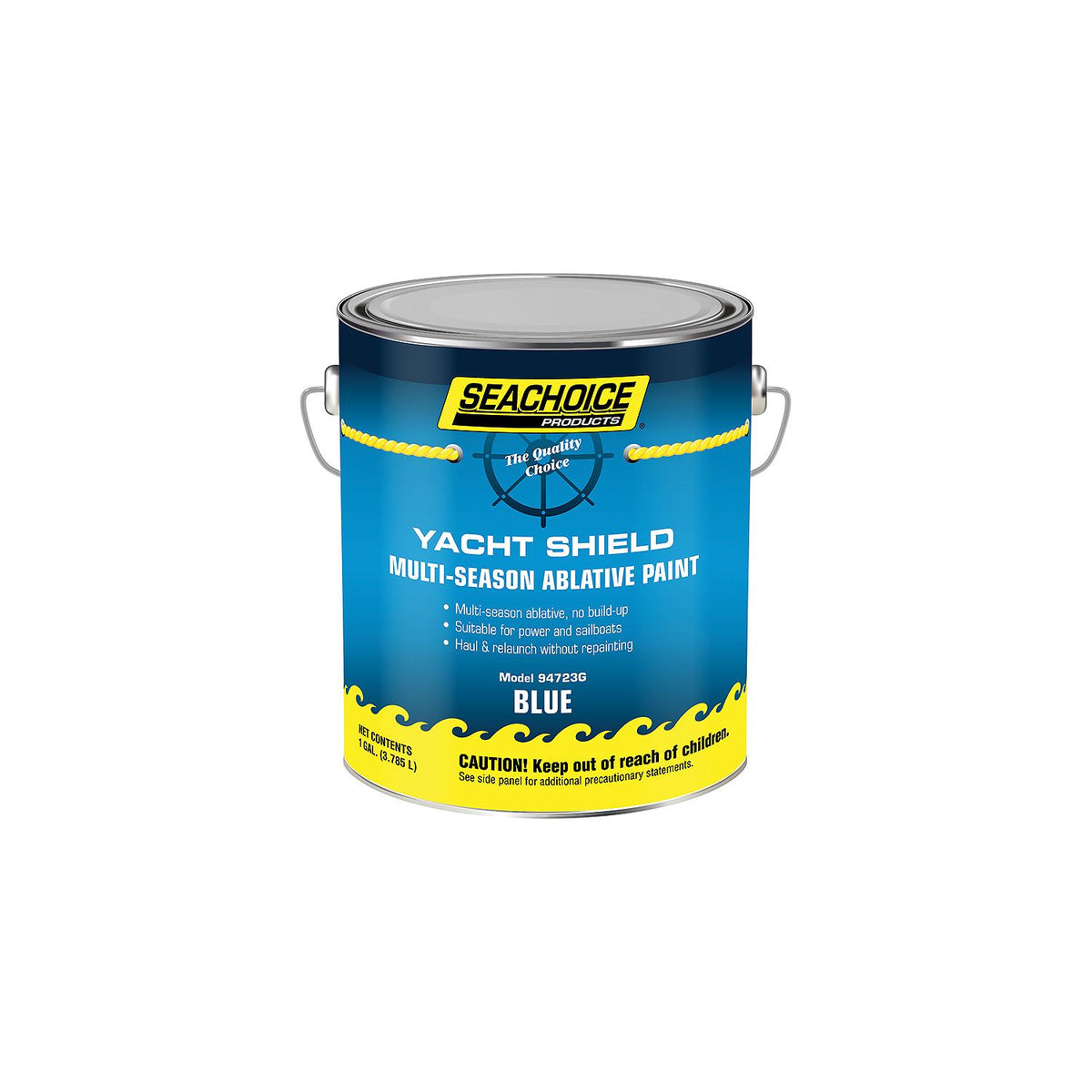 Yacht Shield Multi-Season Antifouling Paint, Blue, Gallon