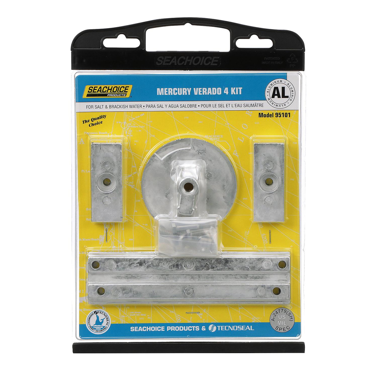 Aluminum Anode Kit For 4 Cylinder Mercury Verado