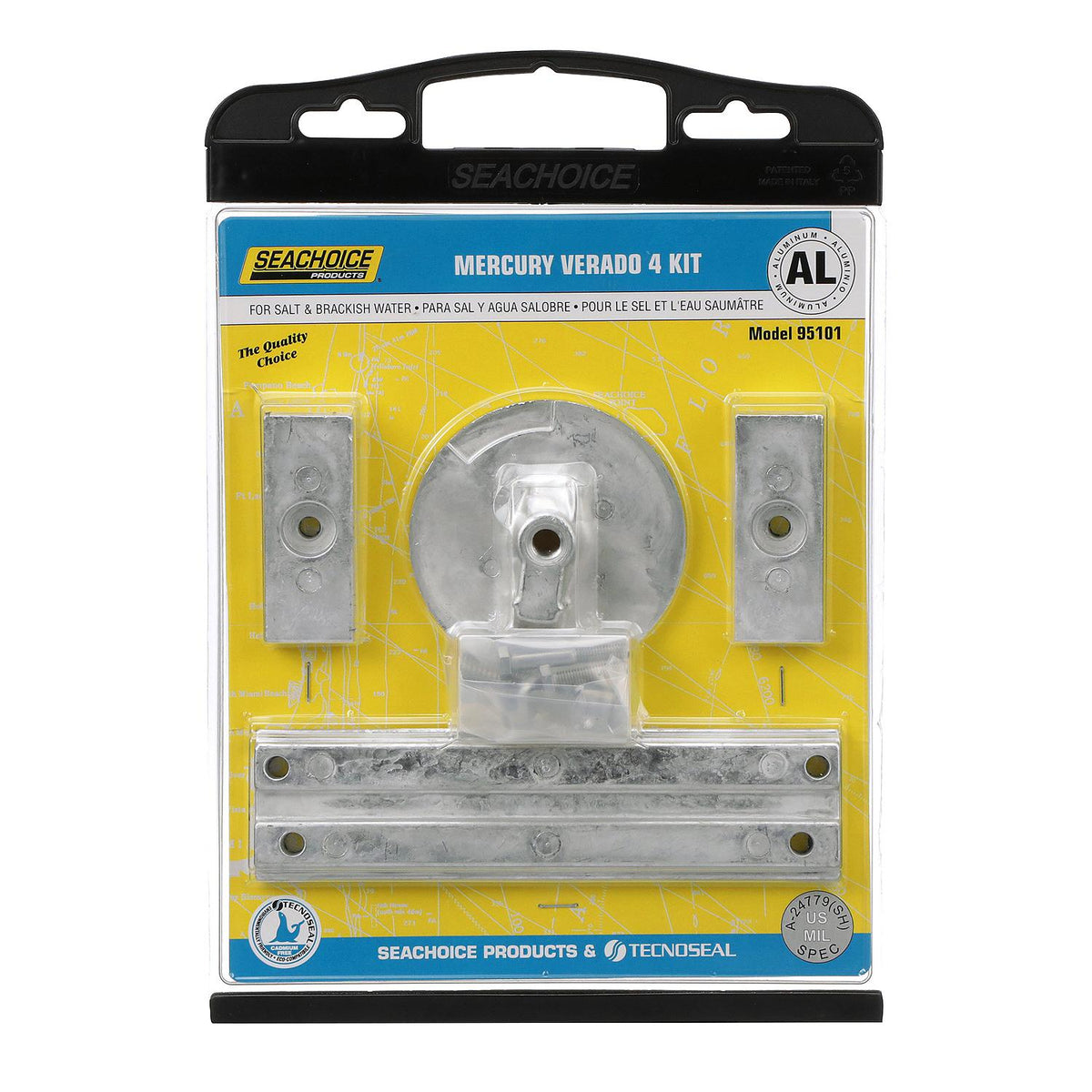 Aluminum Anode Kit For 4 Cylinder Mercury Verado