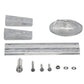 Aluminum Anode Kit For 4 Cylinder Mercury Verado