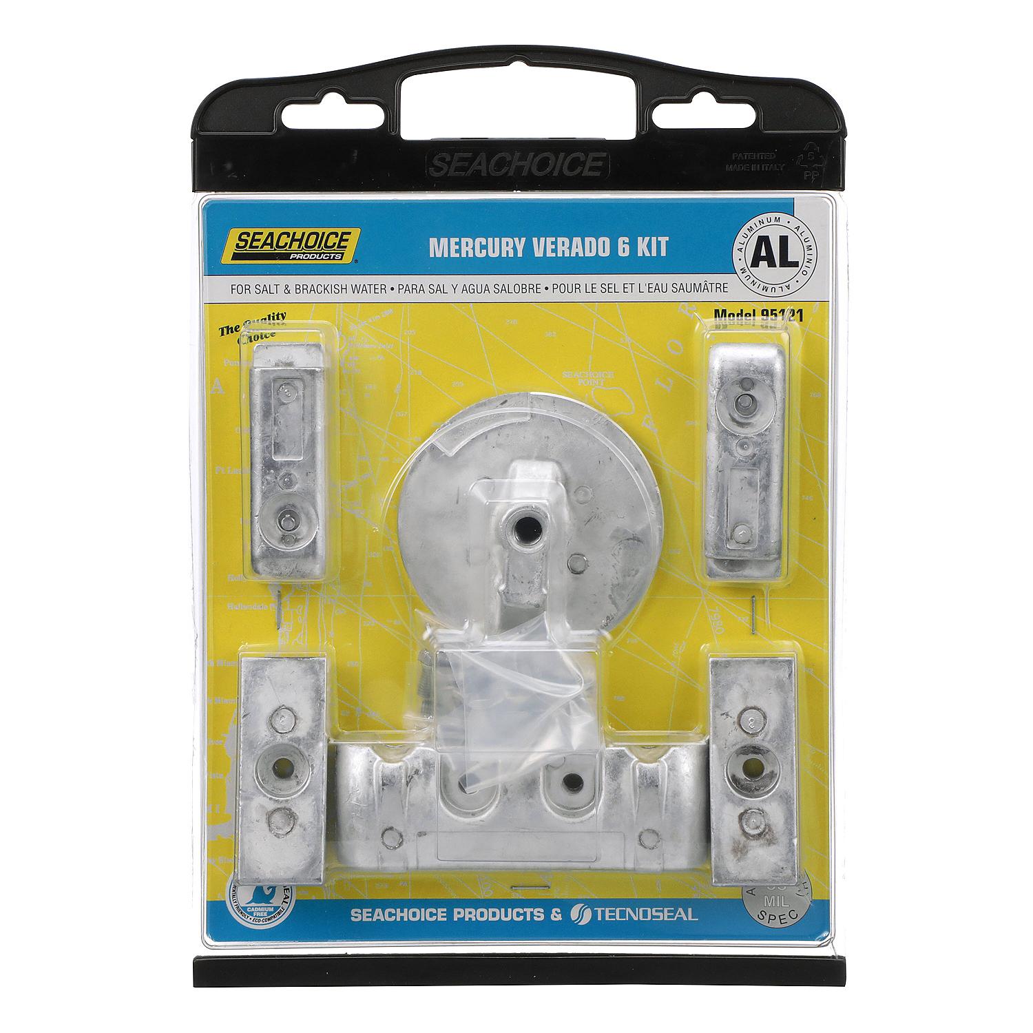 Aluminum Anode Kit For 6 Cylinder Mercury Verado