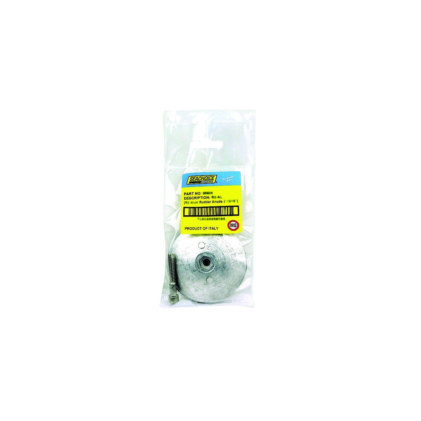 Rudder & Trim Tab Anode w/ Screw, Magnesium, R4MG, Size 5in x 5/8in