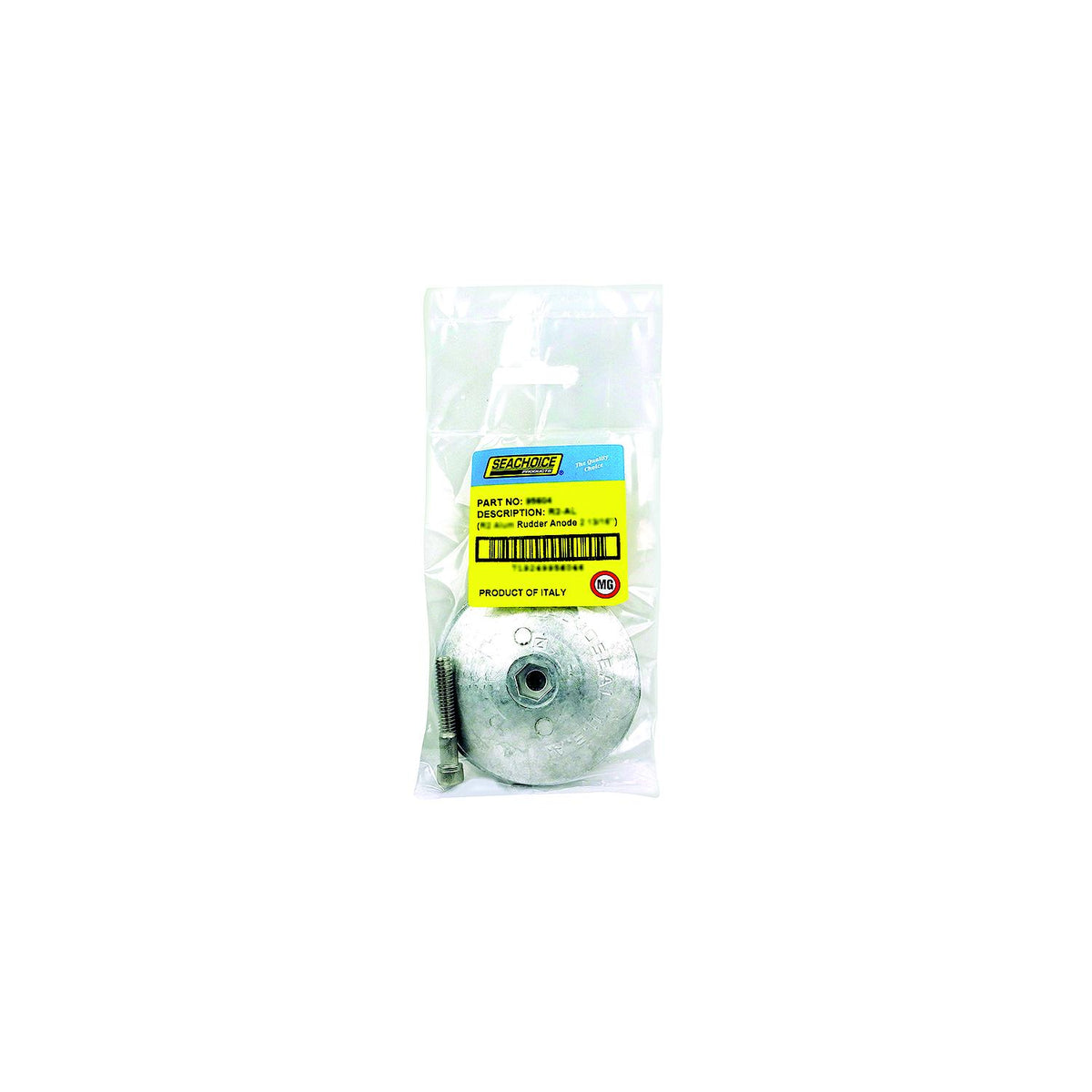 Rudder & Trim Tab Anode w/ Screw, Magnesium, Model R4, Size 3-3/4in x 1/2in