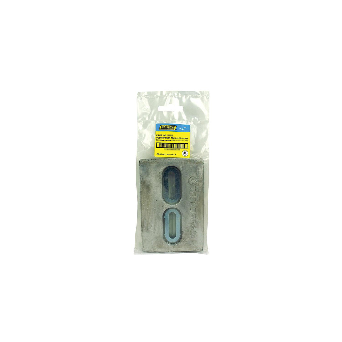 Diverfts Anode, Aluminum, Size 12in x 6in x 1in