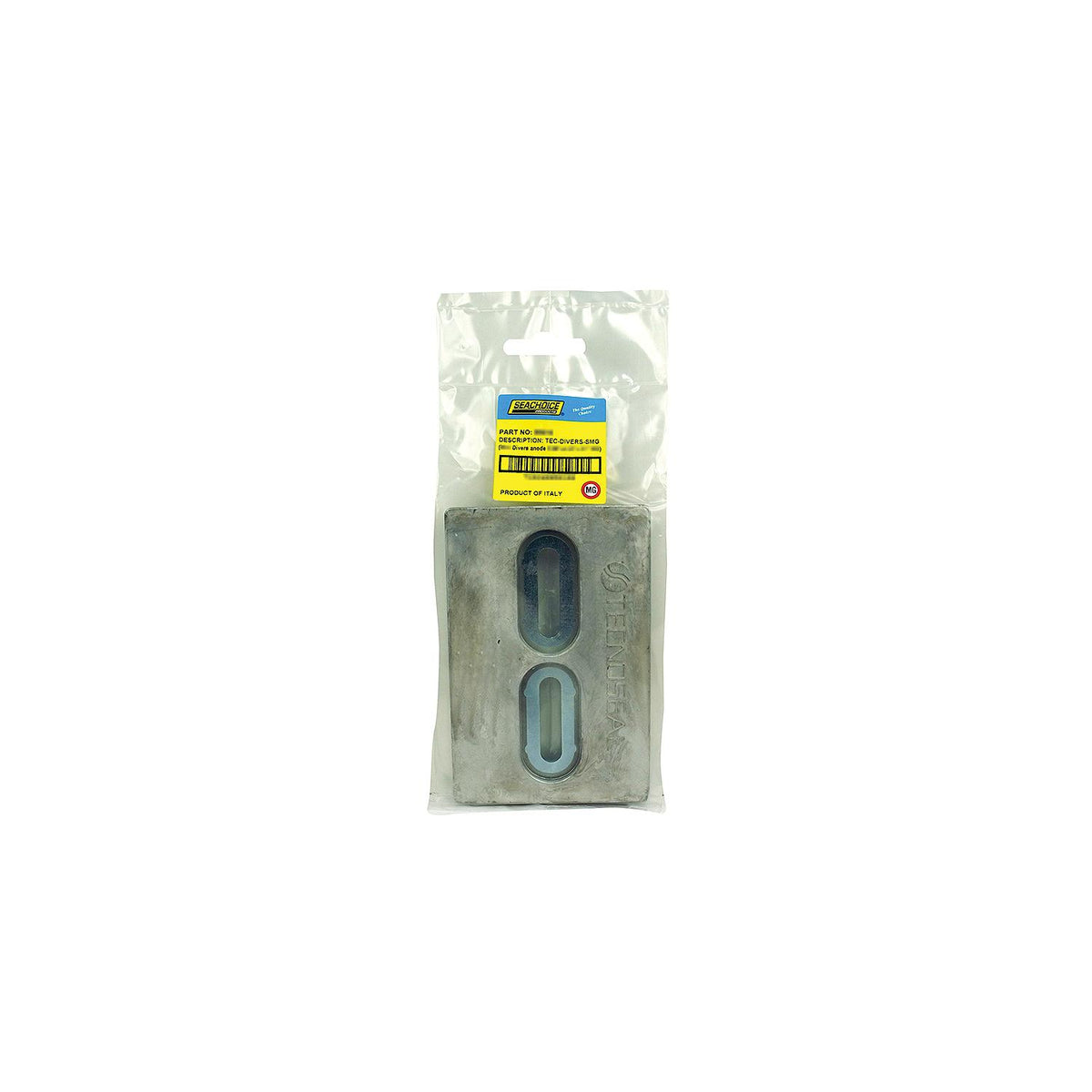 Diverfts Anode, Magnesium, Size 6in x 4in x 1/2in