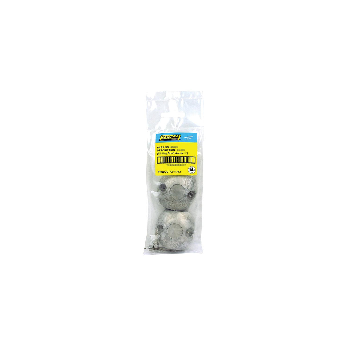 Streamlined Shaft Anode w/Allen Screw, Aluminum, Model X5, Size 1-1/4in