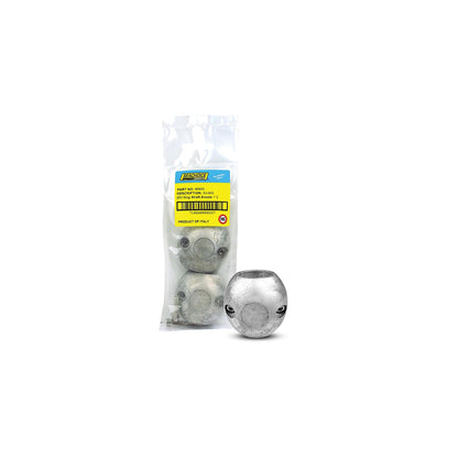 Streamlined Shaft Anode w/Allen Screw, Magnesium, Model X5, Size 1-1/4in