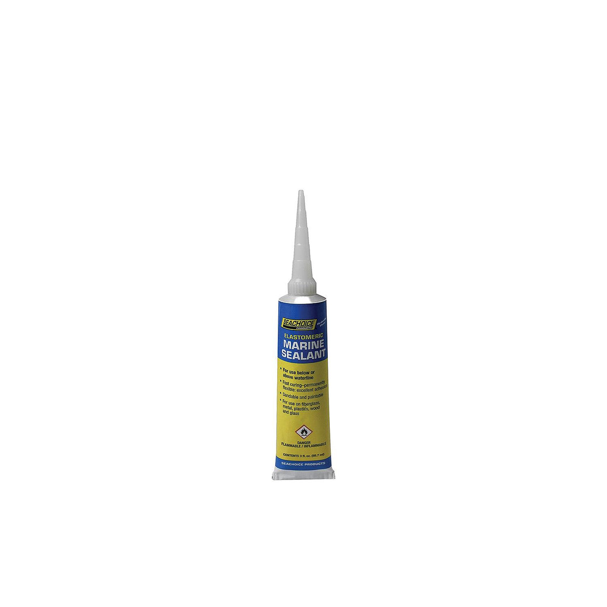 Elastomeric Clear Marine Sealant, 3 oz.