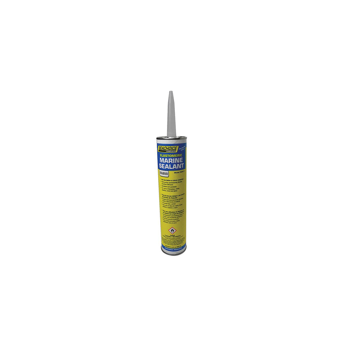 Elastomeric Clear Marine Sealant, 10 oz.