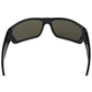 Reef Rider Polarized Sunglasses, Frame: Shiny Black, Lens: Blue Mirror