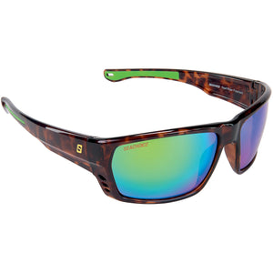 Reef Rider Polarized Sunglasses, Frame: Tortoise , Lens: Green Mirror