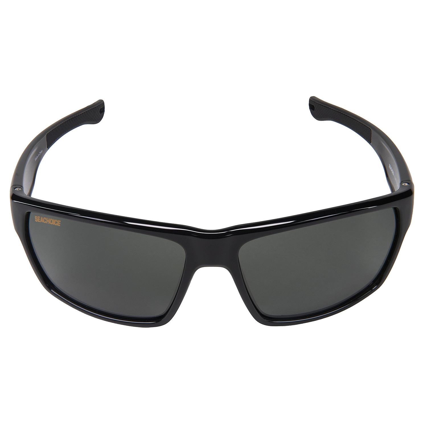 Reef Rider Polarized Sunglasses, Frame: Shiny Black, Lens: Grey