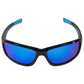Voyager Polarized Sunglasses, Frame: Shiny Black, Lens: Blue Mirror