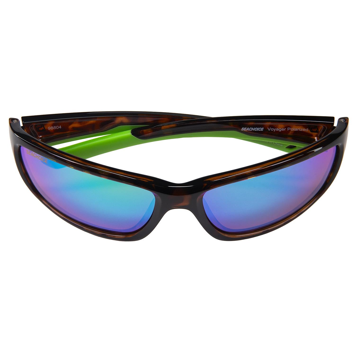 Voyager Polarized Sunglasses, Frame: Shiny Tortoise, Lens: Green Mirror