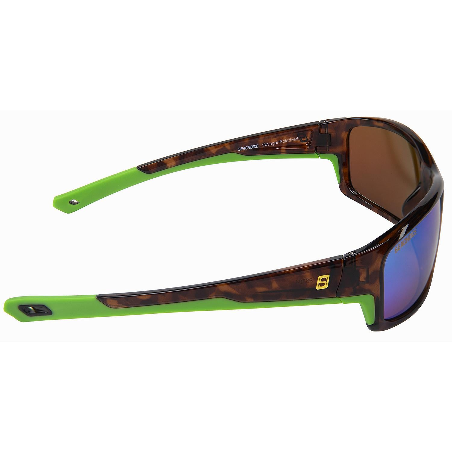 Voyager Polarized Sunglasses, Frame: Shiny Tortoise, Lens: Green Mirror