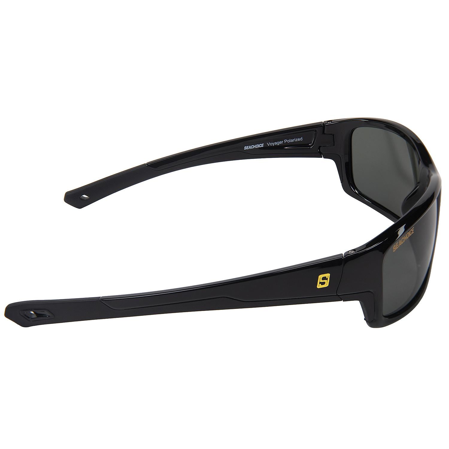 Voyager Polarized Sunglasses, Frame: Black, Lens: Grey