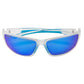 Seaspray Polarized Sunglasses, Frame: Matte Clear, Lens: Blue Mirror