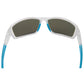 Seaspray Polarized Sunglasses, Frame: Matte Clear, Lens: Blue Mirror