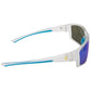 Seaspray Polarized Sunglasses, Frame: Matte Clear, Lens: Blue Mirror