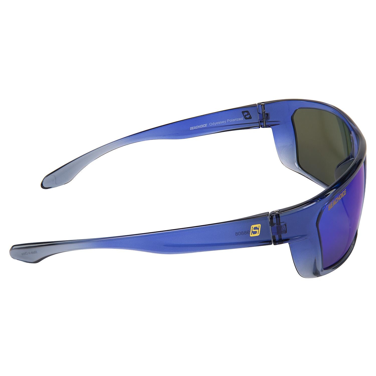 Odyssey Polarized Sunglasses, Frame: Shiny Blue Fade, Lens: Blue Mirror