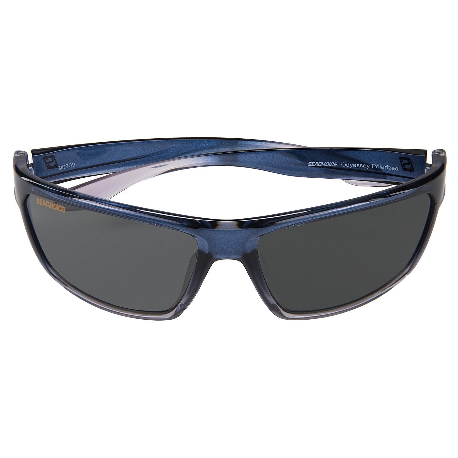 Odyssey Polarized Sunglasses, Frame: Shiny Black Fade, Lens: Smoke