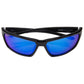 Sentry Polarized Sunglasses, Frame: Shiny Black, Lens: Blue Mirror