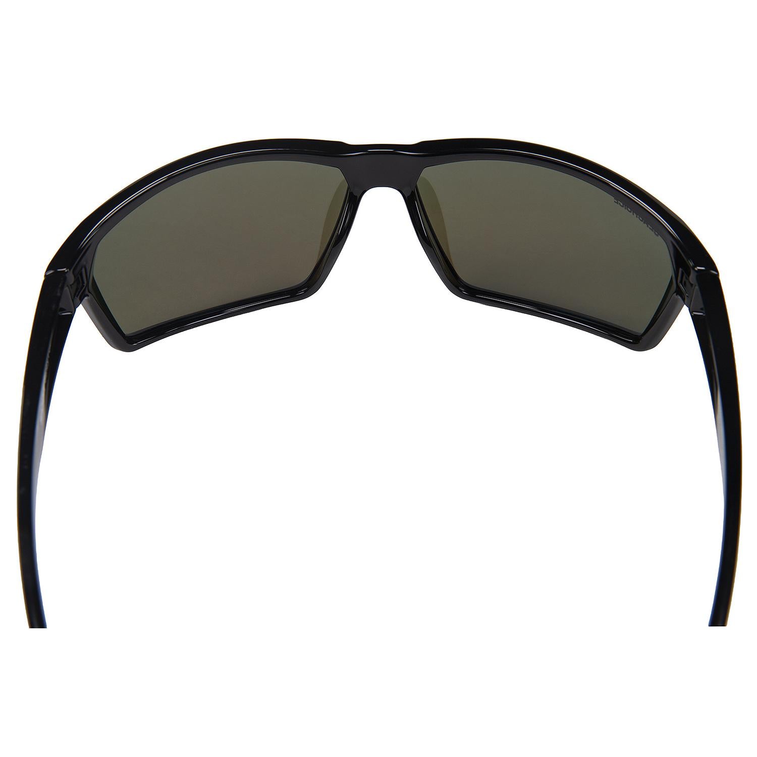 Sentry Polarized Sunglasses, Frame: Shiny Black, Lens: Blue Mirror