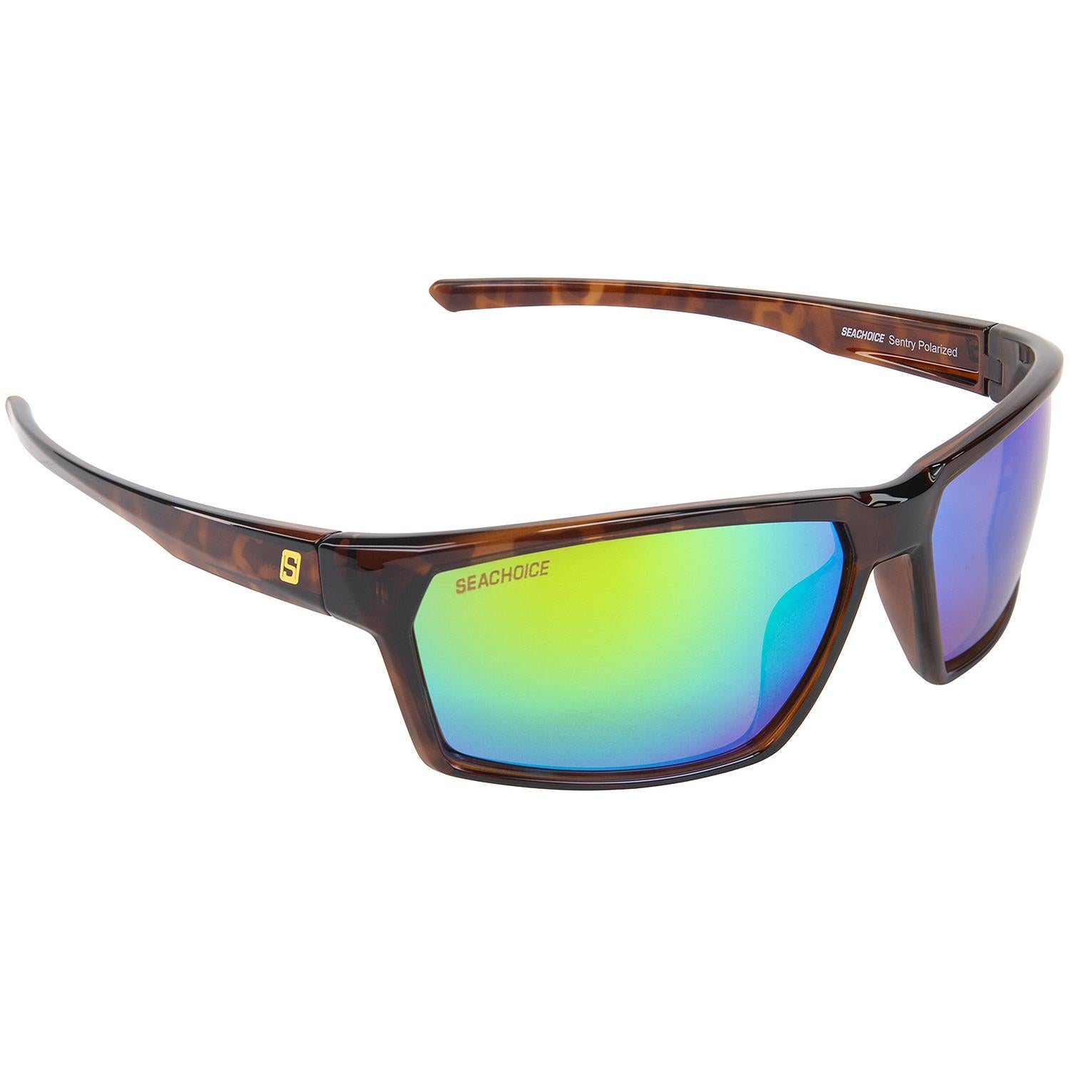 Sentry Polarized Sunglasses, Frame: Shiny Tortoise, Lens: Green Mirror