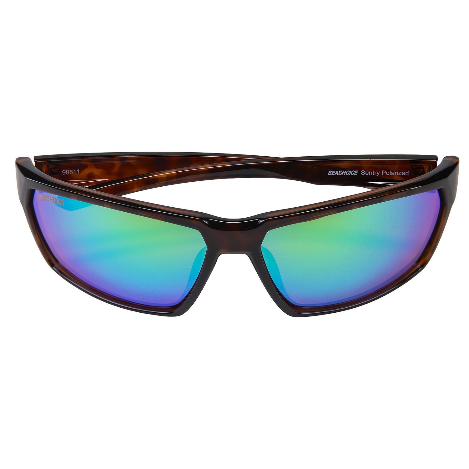 Sentry Polarized Sunglasses, Frame: Shiny Tortoise, Lens: Green Mirror