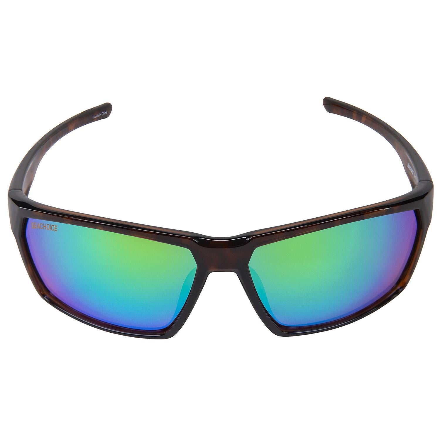 Sentry Polarized Sunglasses, Frame: Shiny Tortoise, Lens: Green Mirror