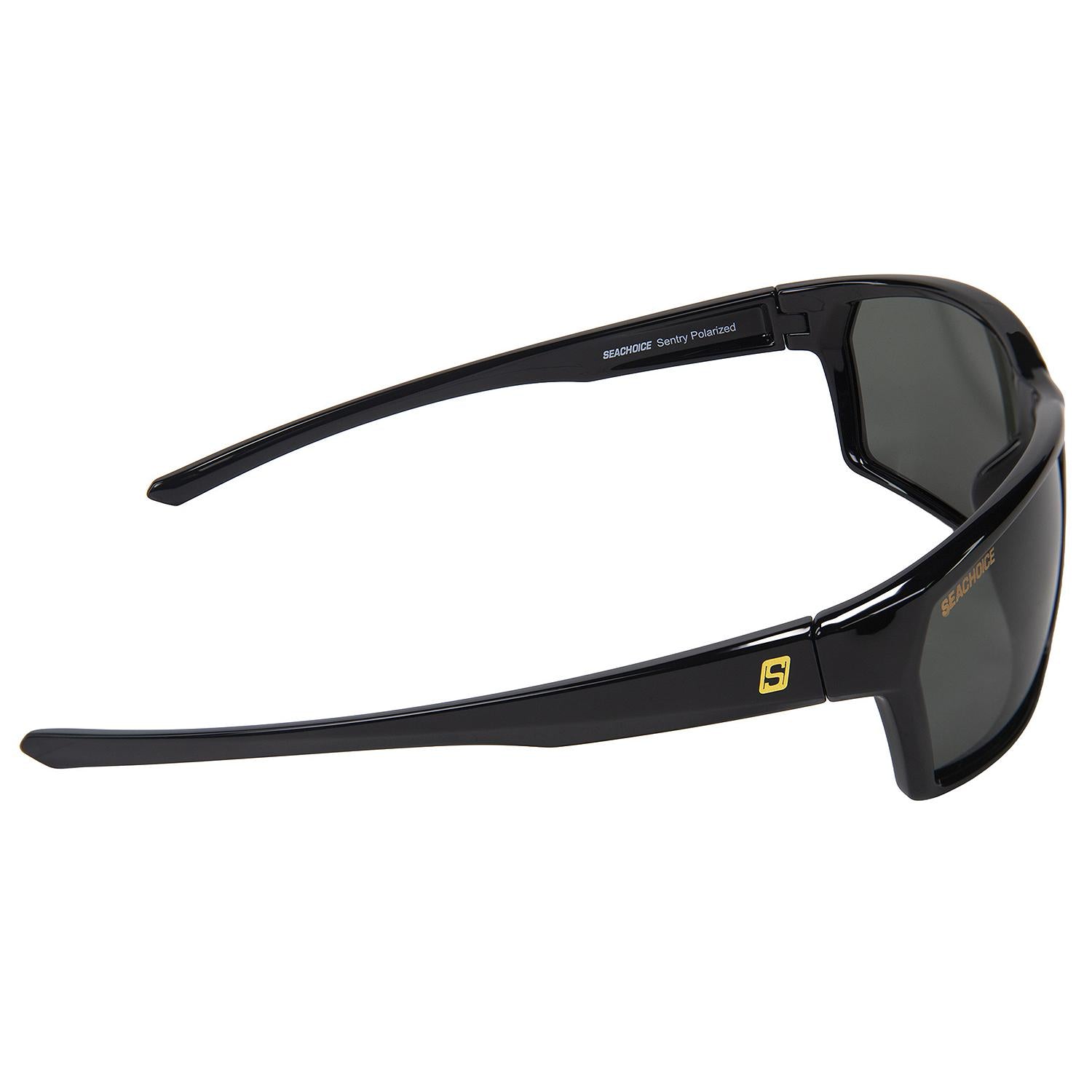Sentry Polarized Sunglasses, Frame: Shiny Black, Lens: Grey