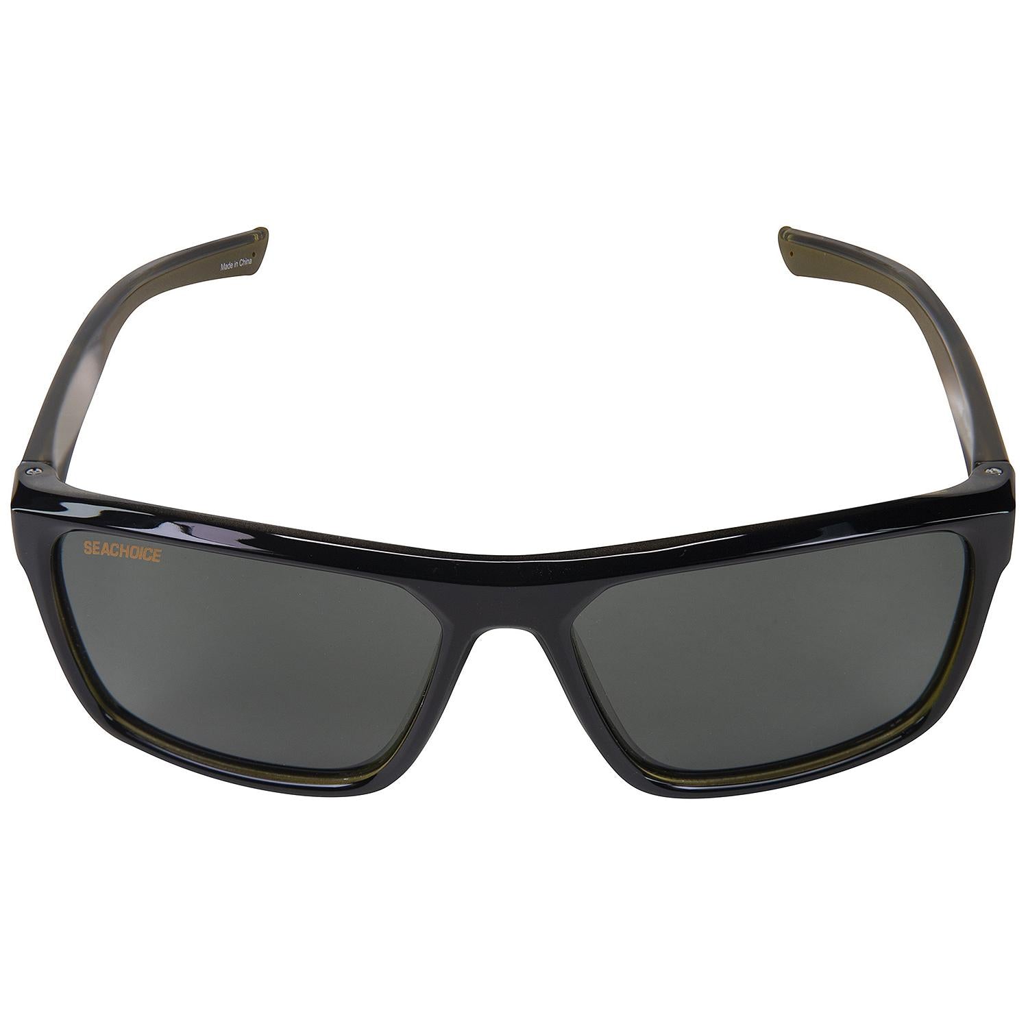 Navigator Polarized Sunglasses, Frame: Shiny Black/Green Backspray, Lens: Grey