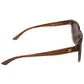 Reflex Polarized Sunglasses, Frame: Shiny Woodgrain, Lens: Brown