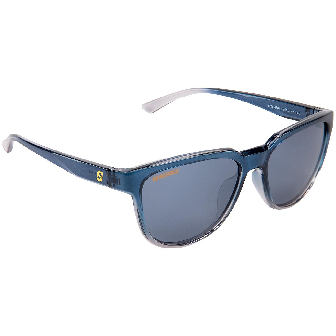Reflex Polarized Sunglasses, Frame: Shiny Blue Smoke, Lens: Silver Flash