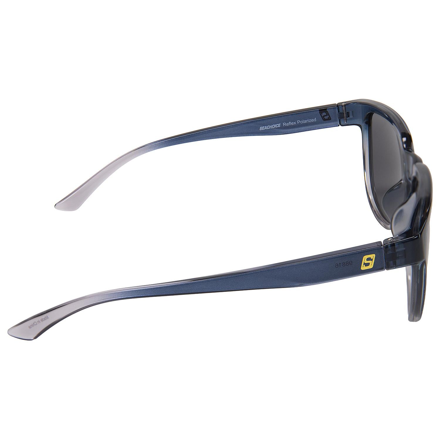 Reflex Polarized Sunglasses, Frame: Shiny Blue Smoke, Lens: Silver Flash