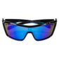 Nautilus Polarized Sunglasses, Frame: Shiny Black, Lens: Blue Mirror