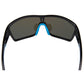 Nautilus Polarized Sunglasses, Frame: Shiny Black, Lens: Blue Mirror