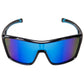 Nautilus Polarized Sunglasses, Frame: Shiny Black, Lens: Blue Mirror
