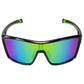 Nautilus Polarized Sunglasses, Frame: Shiny Black, Lens: Green Mirror
