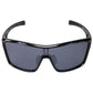 Nautilus Polarized Sunglasses, Frame: Shiny Black, Lens: Full Silver Mirror