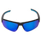 Atlantis Polarized Sunglasses, Frame: Shiny Black, Lens: Blue Mirror