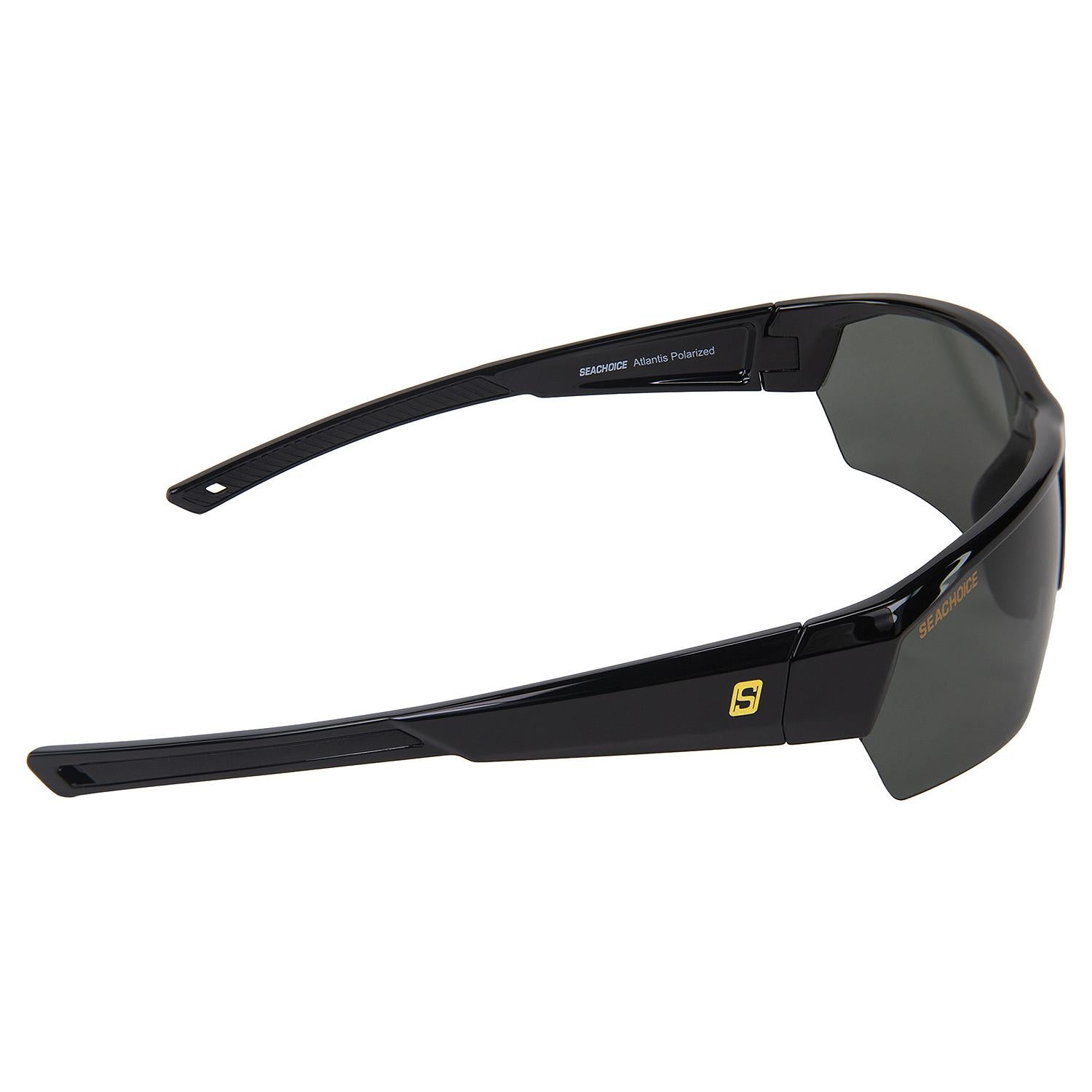 Atlantis Polarized Sunglasses, Frame: Shiny Black, Lens: Grey