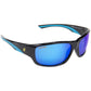Neptune Polarized Sunglasses, Frame: Shiny Black, Lens: Blue Mirror