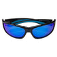 Neptune Polarized Sunglasses, Frame: Shiny Black, Lens: Blue Mirror