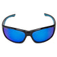 Neptune Polarized Sunglasses, Frame: Shiny Black, Lens: Blue Mirror