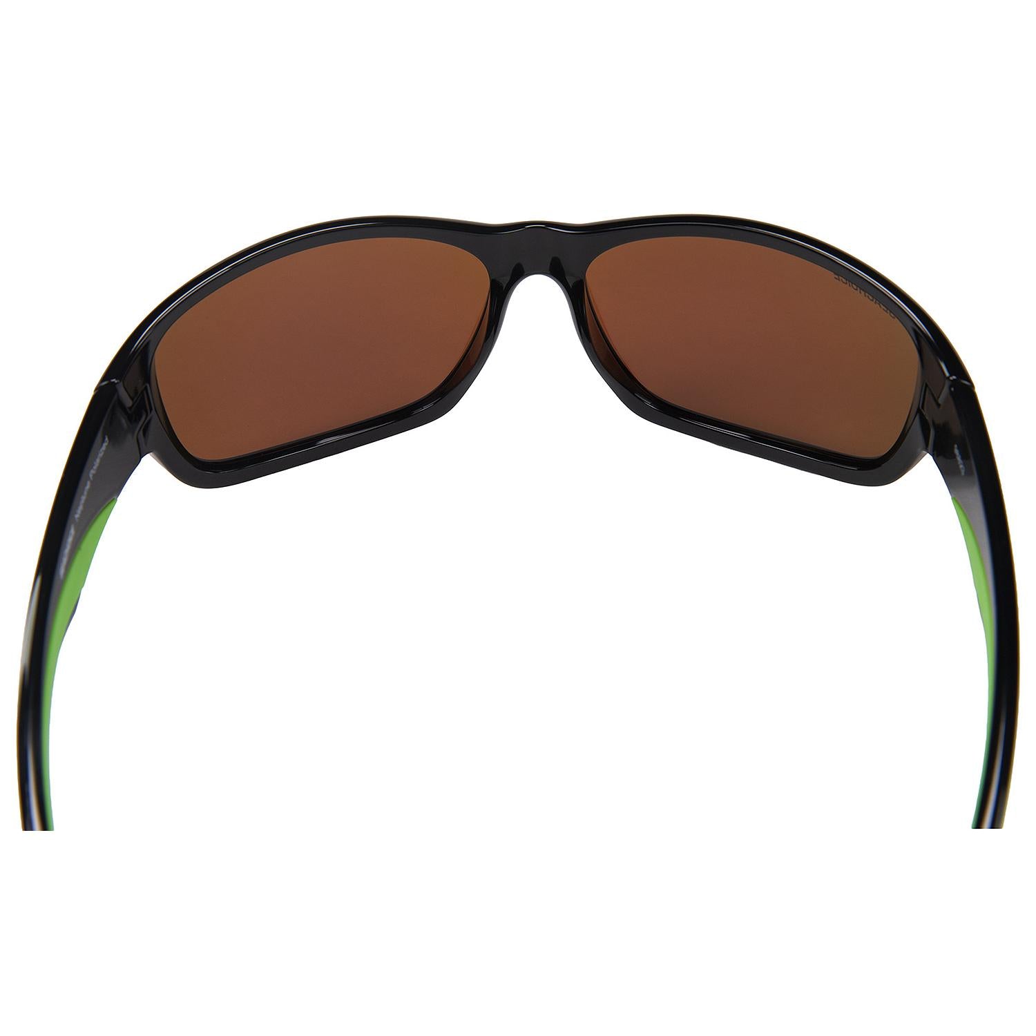 Neptune Polarized Sunglasses, Frame: Shiny Black, Lens: Green Mirror