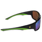 Neptune Polarized Sunglasses, Frame: Shiny Black, Lens: Green Mirror